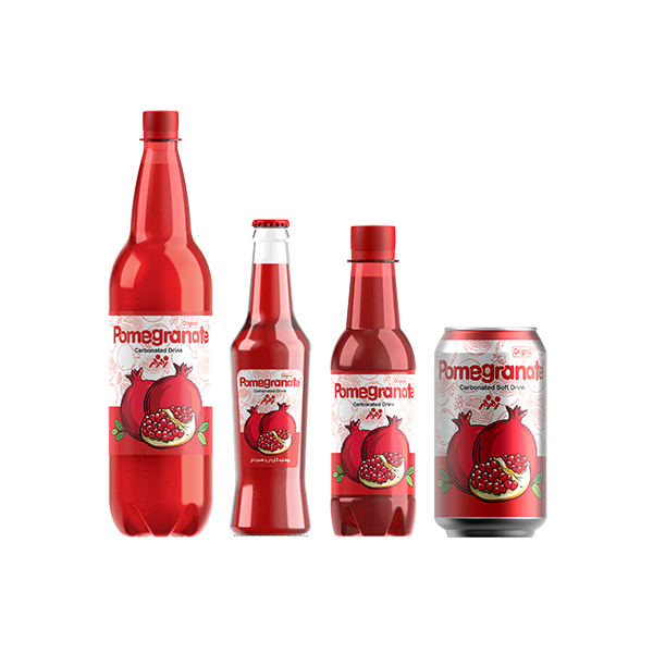 مشروب غازي بنكهة الرمان